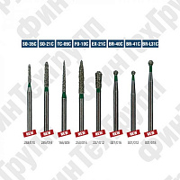 Алмазные боры SO-35С, SO-21C, TC-09C, FO-10C, EX-21C, BR-40C, BR-41C, BR-L31C нумерация идентична борам MANI